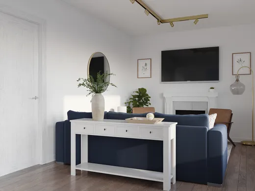 Living Room · Farmhouse designed by Merry