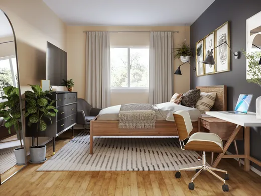 Bedroom · Midcentury Modern designed by Julia