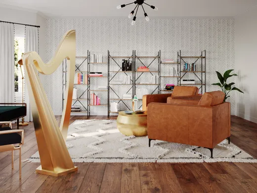 Living Room · Bohemian designed by Erin