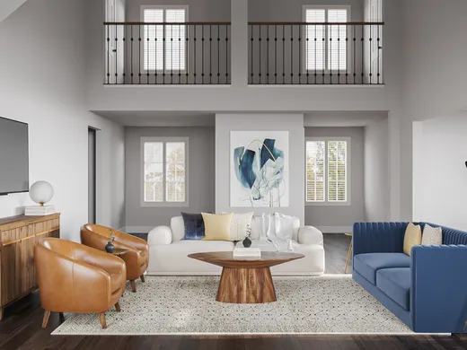 Living Room · Contemporary designed by Morgan
