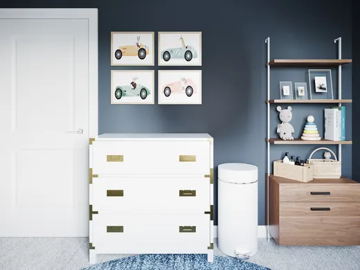Nursery · Midcentury Modern designed by Paola