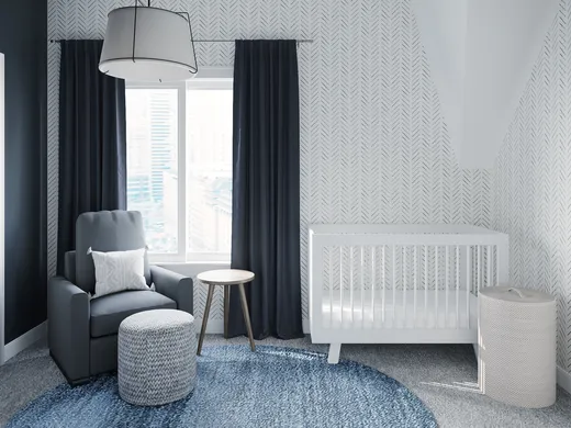 Nursery · Midcentury Modern designed by Paola
