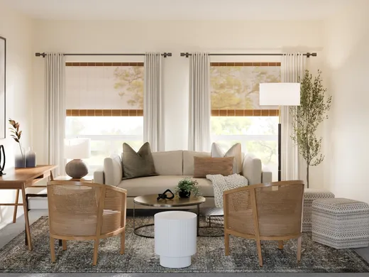 Living Room · Transitional designed by Jennifer