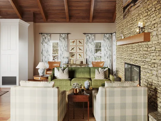 Living Room · Traditional designed by Camila