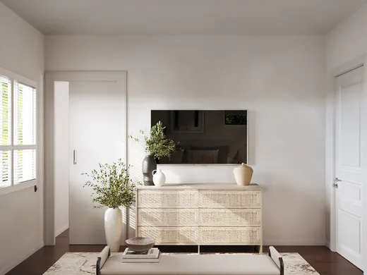 Bedroom · Transitional designed by Rebecca