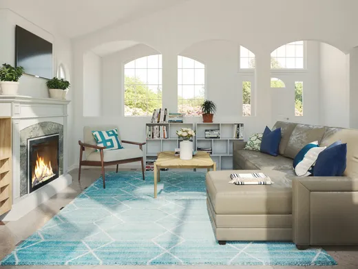 Living Room · Transitional designed by Sofia