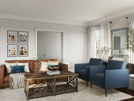 Living Room · Coastal designed by Laura