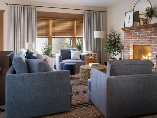 Living Room · Farmhouse designed by Liliana