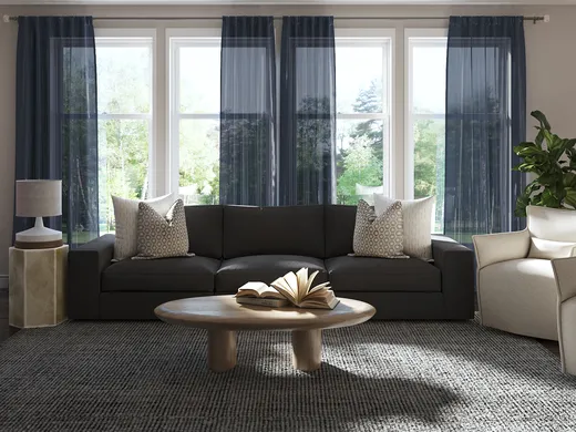 Living Room · Midcentury Modern designed by Paola