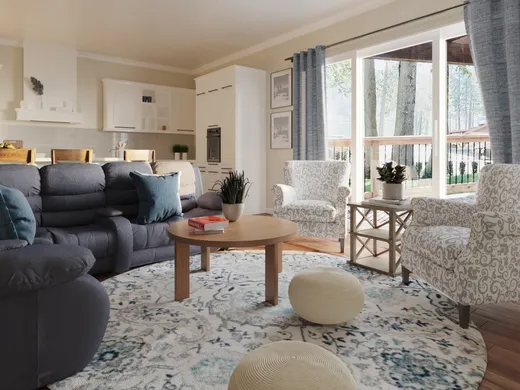 Living Room · Farmhouse designed by Briana