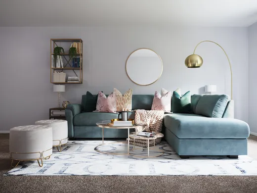 Living Room · Glam designed by Chante