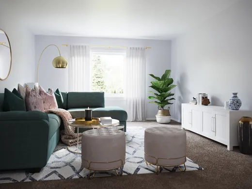 Living Room · Glam designed by Chante
