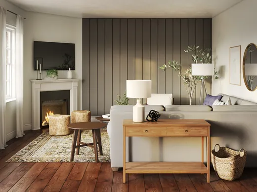 Living Room · Transitional designed by Romina