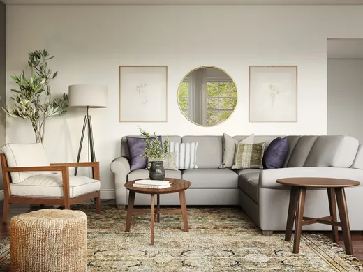 Living Room · Transitional designed by Romina