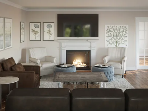 Living Room · Traditional designed by Colleen