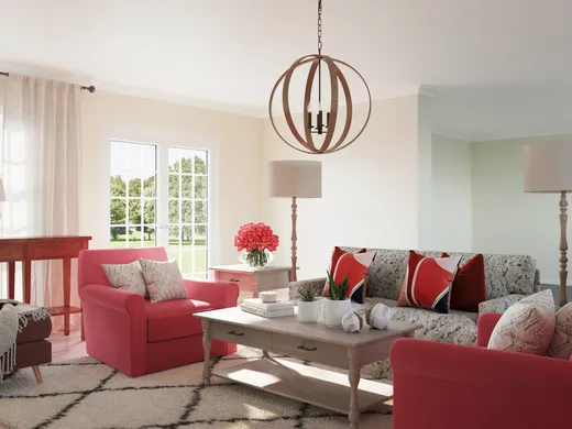 Living Room · Farmhouse designed by Amber
