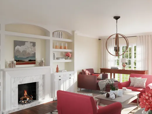 Living Room · Farmhouse designed by Amber