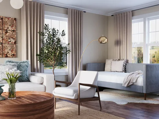 Living Room · Contemporary designed by Camila
