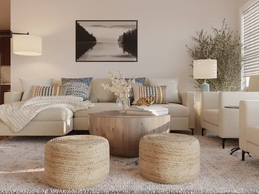 Living Room · Farmhouse designed by Laura