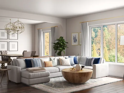 Living Room · Farmhouse designed by Liliana