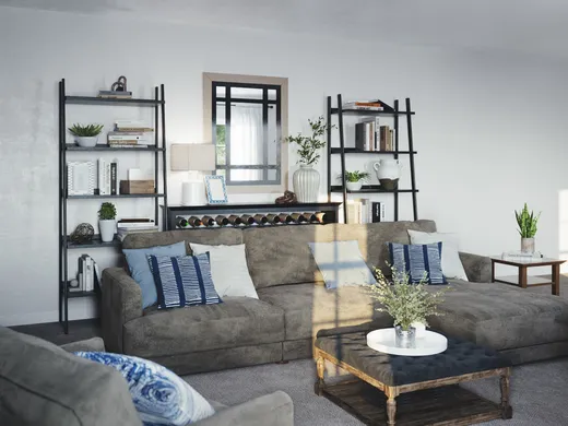 Living Room · Farmhouse designed by Briana
