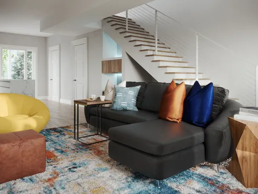 Living Room · Midcentury Modern designed by Kaylee