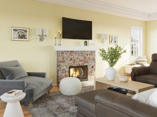 Living Room · Coastal designed by Mariel