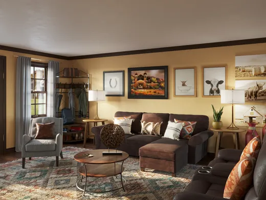 Living Room · Rustic designed by Dayana