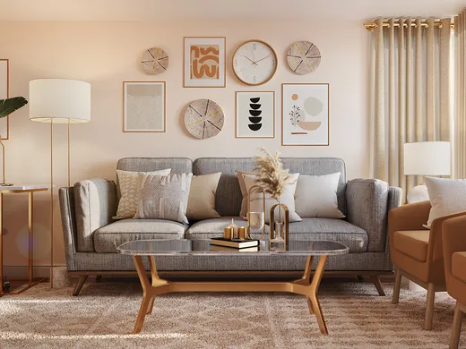 Living Room · Contemporary designed by Maria