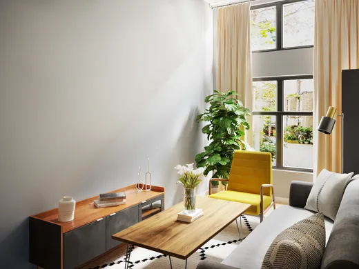 Living Room · Midcentury Modern designed by Camila