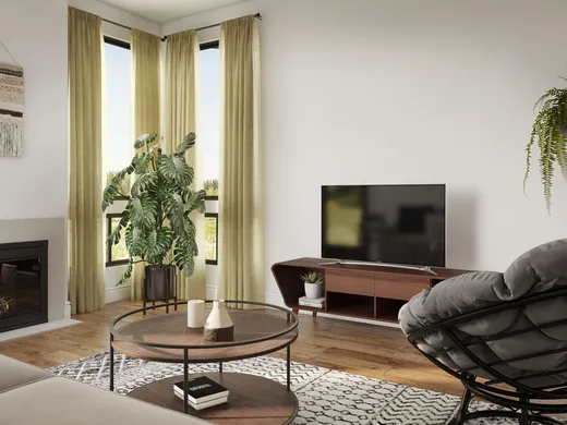Living Room · Midcentury Modern designed by Veronica