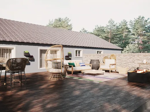 Outdoor Space · Eclectic designed by Priscila