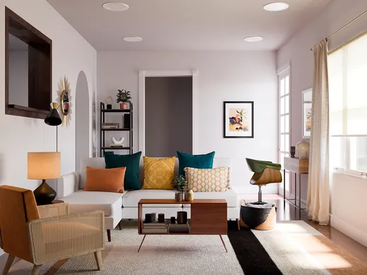 Living Room · Eclectic designed by Priscila