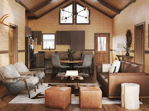 Living Room · Rustic designed by Marlene