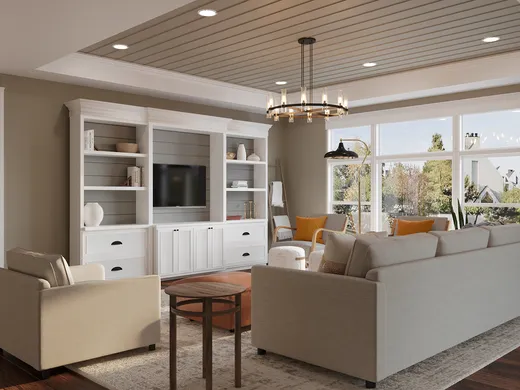 Living Room · Traditional designed by Katy