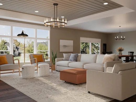 Living Room · Traditional designed by Katy