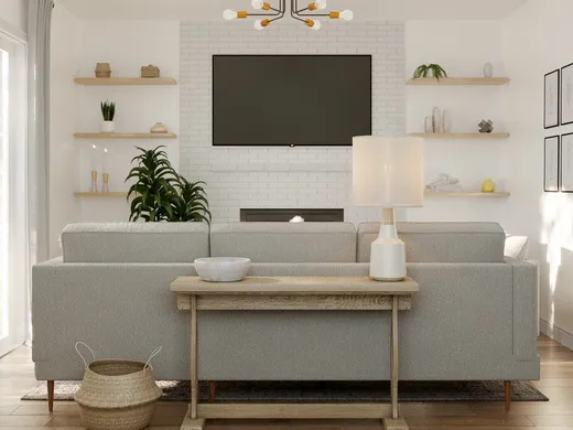 Living Room · Farmhouse designed by Camila