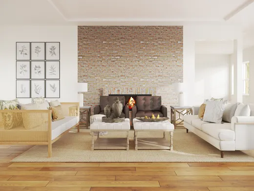 Living Room · Farmhouse designed by Crystal
