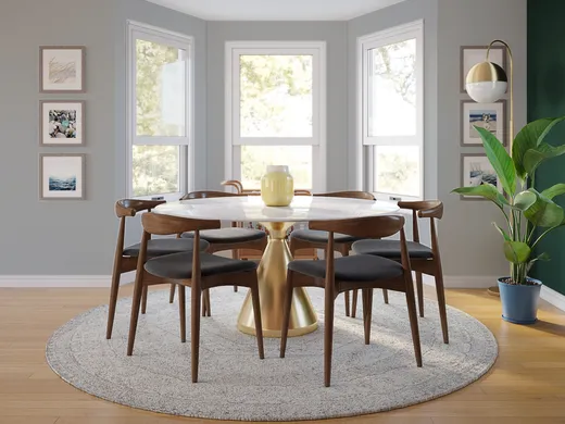 Dining Room · Midcentury Modern designed by Dayana