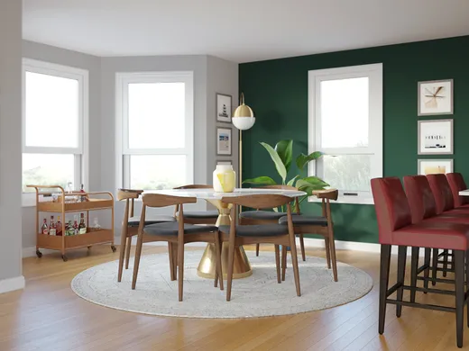 Dining Room · Midcentury Modern designed by Dayana