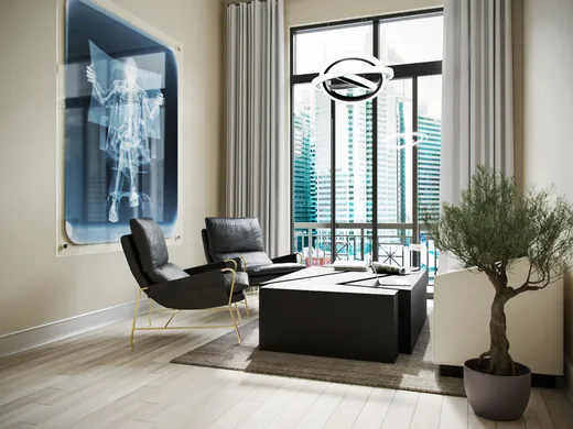 Living Room · Contemporary designed by Lindsey