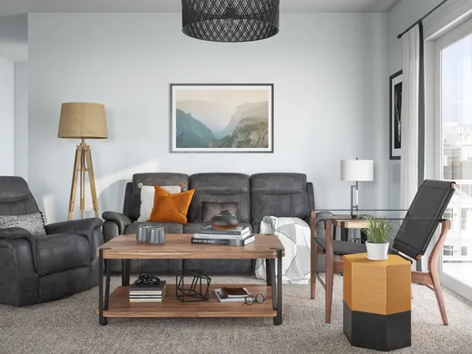 Living Room · Industrial designed by Crystal