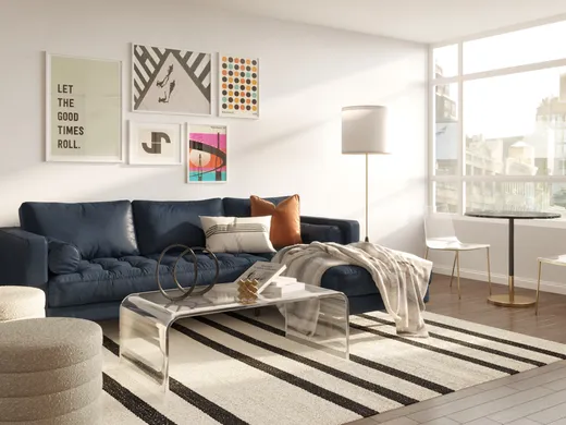 Living Room · Contemporary designed by Maria