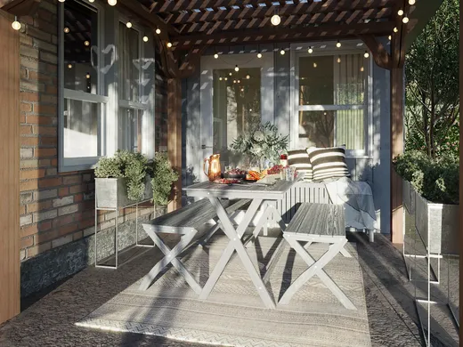 Outdoor Space · Eclectic designed by Ilona