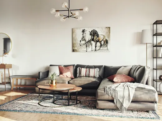 Living Room · Midcentury Modern designed by Belen