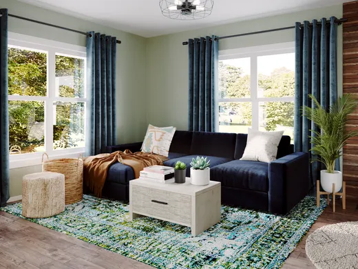 Living Room · Eclectic designed by Isadora