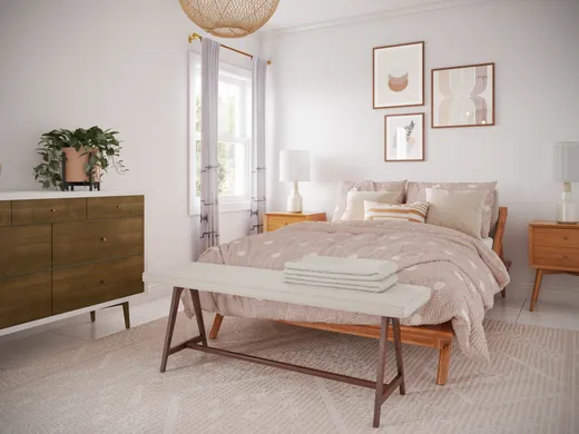 Bedroom · Midcentury Modern designed by Jessica