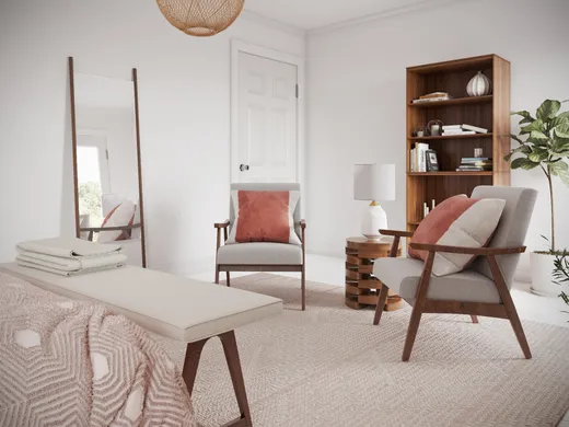 Bedroom · Midcentury Modern designed by Jessica