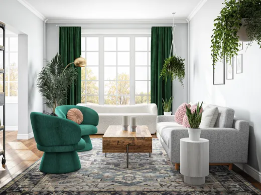 Living Room · Eclectic designed by Alycia