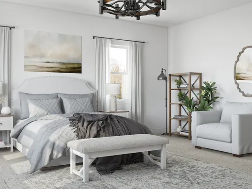 Bedroom · Farmhouse designed by Leigh